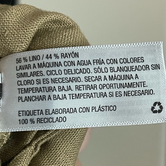 Mossimo Target linen rayon khaki tie waist jumpsuit NWT | Size XL - Picture 8 of 8